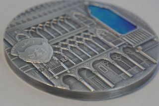 2013 $10 Tiffany Art - Venetian Gothic 2 oz Antique Finish Silver Coin & Box 9