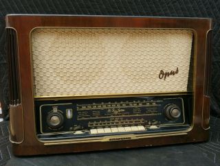 Vintage Telefunken Opus 6 Fm/am/sw Tube Radio - 1956