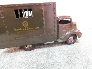 Vintage Smith Miller Smitty Toys Pressed Steel Bank Of America Toy Truck