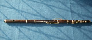 Rare Antique Vintage Old Wooden Irish Flute Wolf & Figg 8 Key Cocus 10