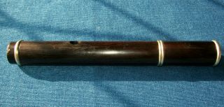 Rare Antique Vintage Old Wooden Irish Flute Wolf & Figg 8 Key Cocus 2