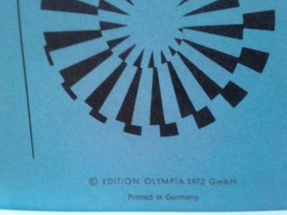 vintage Munich 1972 Olympic Games Poster Fritz Winter 7