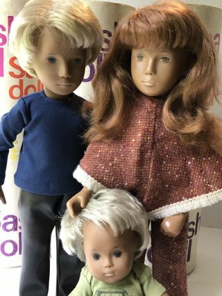 Vintage Sasha Dolls (3) With Tubes Trendon