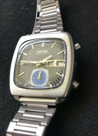 Seiko Monaco Automatic 7016 - 5001 Stunning June1974 Rare Dial