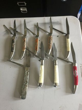 vintage fishing lure knives 49 total many brands 3
