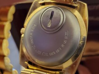 Rare Vintage Westclox Quartzmatic Gold Plated Quartz Men ' s Watch (Old Stock) 7