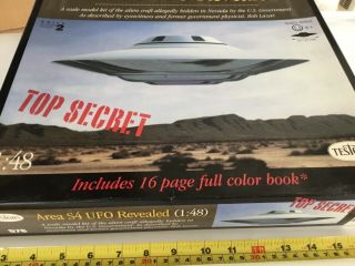 TESTORS AREA S4 UFO REVEALED 1:48 SCALE MODEL KIT,  Color Book VINTAGE 3