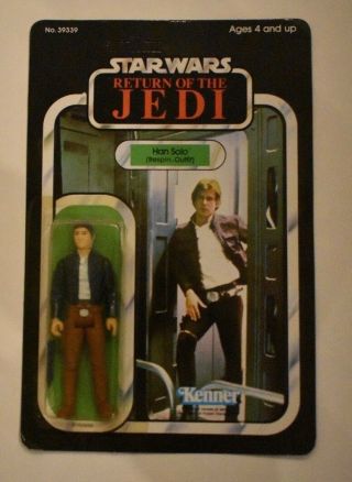 Vintage Star Wars Kenner Han Solo (bespin Outfit) Return Of The Jedi 65 Back