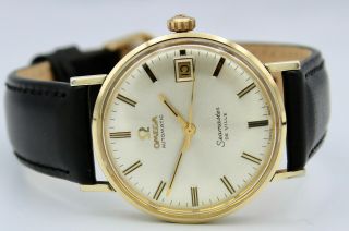 Vintage Omega Seamaster De Ville Watch 14k Gold Filled Men 