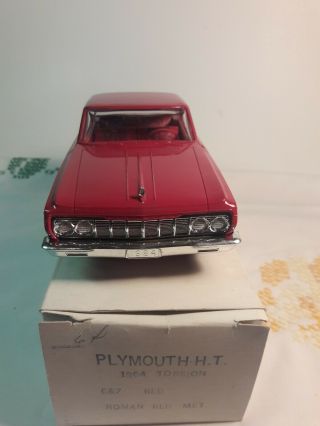 Vintage1964 Plymouth Fury Hard Top Dealer Promo Car Red 2