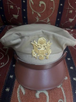 Wwll Us Army Officer Crusher Hat,  Us Army Air Corps Cap All Sizes Available