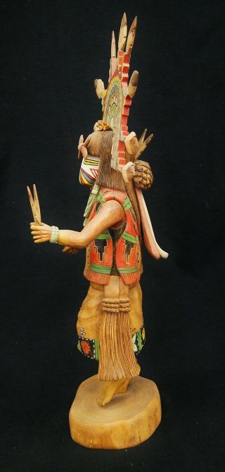 Antique Hopi Kachina Doll Eototo/Chief Signed Native American Hand Painted A8636 2