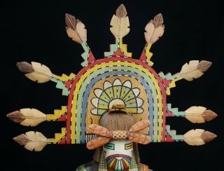Antique Hopi Kachina Doll Eototo/Chief Signed Native American Hand Painted A8636 6