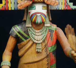 Antique Hopi Kachina Doll Eototo/Chief Signed Native American Hand Painted A8636 7