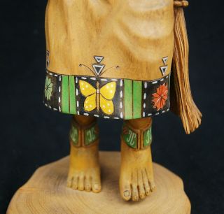 Antique Hopi Kachina Doll Eototo/Chief Signed Native American Hand Painted A8636 8