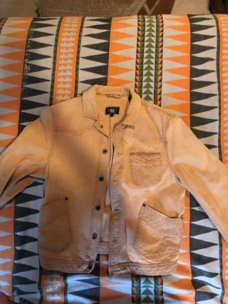Rrl Vintage Canvas Western Jacket,  Buckle Back,  Great Pockets/ Detailing,  Sz Med