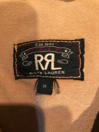 RRL Vintage canvas western jacket,  buckle back,  great pockets/ detailing,  sz med 4