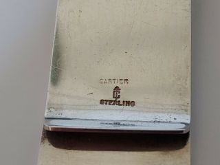 Vintage Cartier Sterling Silver 925 Money Clip 