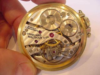AWESOME 16s WALTHAM 23 JEWEL VANGUARD MODEL 1908 RAILROAD WATCH TOP OF THE LINE 9
