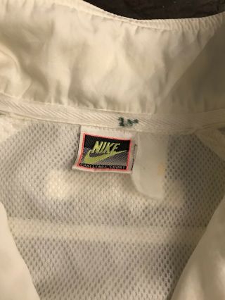 Rare Vintage Nike Challenge Court Andre Agassi White With Accent Stripe Sz L/XL 4