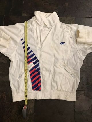 Rare Vintage Nike Challenge Court Andre Agassi White With Accent Stripe Sz L/XL 8