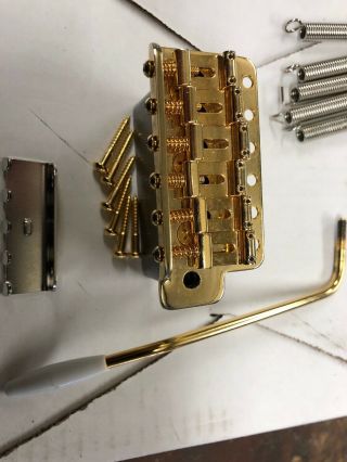 Gold Plated Callaham Vintage S Model Strat Bridge Tremolo Assembly Rare