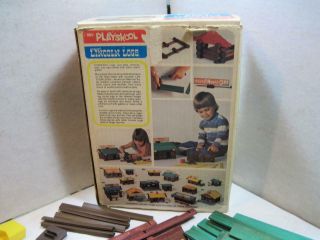 Vintage 1978 Lincoln Logs set 885 w Box 103pcs Complete Playskool 8