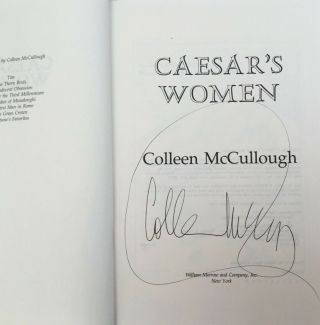 COLLEEN MCCULLOUGH - Caesar’s Women - Signed 1st Ed/Print HC/DJ 1996 2