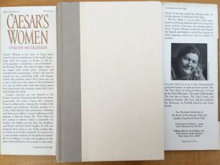 COLLEEN MCCULLOUGH - Caesar’s Women - Signed 1st Ed/Print HC/DJ 1996 8