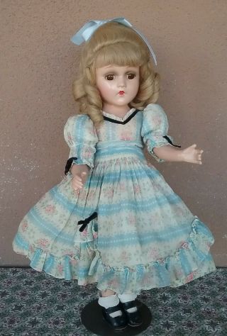 Madeline Vintage Doll Wendy Ann Madame Alexander 1930s Composition Tagged 18 "