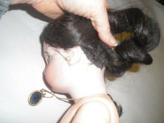 Bebe Jumeau Antique Doll French Bisque 19 1/2 ' with necklace 7