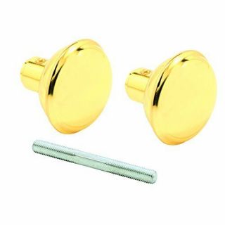 Prime - Line Products E 2297 Solid Brass Vintage Style Door Knobs,  2 - 3/16 In.  Outs