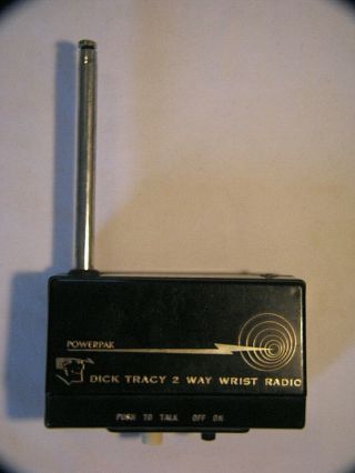 Vintage Powerpak Dick Tracy 2 Way Wrist Radio