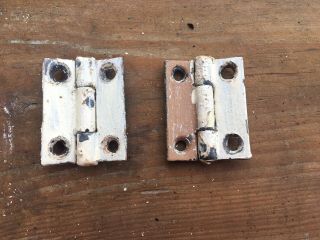 Antique Cast Iron Butt Hinges - 2”