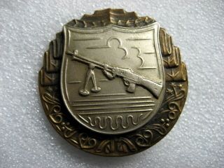 . Czechoslovakia Army Badge Machine Gunner 078 Ww2