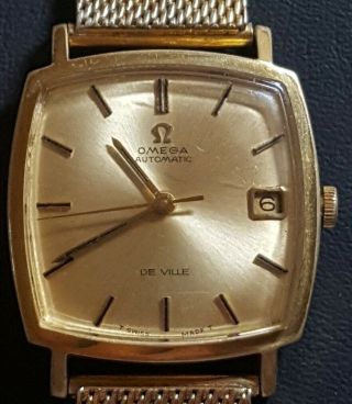 Vintage Omega Deville Automatic Date Mens Watch 1969