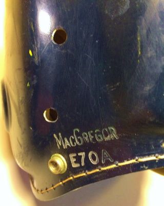 Scarce 1950s - 60s MACGREGOR Hard Shell FOOTBALL HELMET E70A Michigan 7 - 7 1/8 D 6