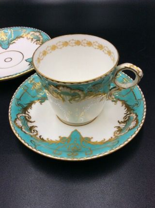 Antique Copeland Porcelain Tea Cup And Saucer 1850 1895