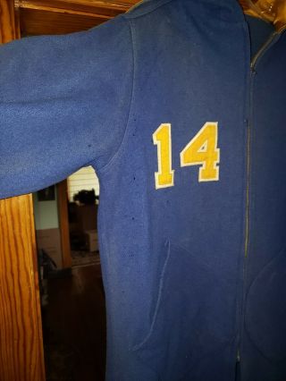 1950s Vintage PEORIA CATS Caterpillar AAU Basketball Hoody Warm Up - ALLEN KELLEY 7