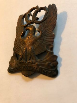 Rare 1940 FDR Deal CCC Civilian Conservation Corps Officer Hat Badge 2