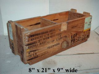 DUPONT Explosives WOOD CRATE Dynamite I.  C.  C.  14 or Rocket M427 4 - Warhead Box 5