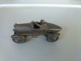 Vintage Cast Iron Race Car