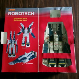 Vintage 1985 Matchbox Robotech SDF - 1 Battle Fortress w/original box and instruct 2