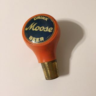 Rare Vintage Moose Beer Tap Ball Knob Handle