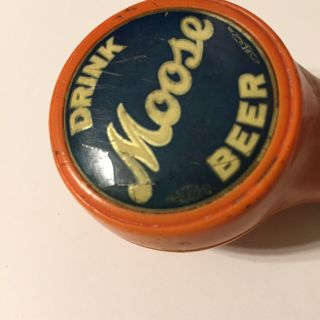 Rare Vintage Moose Beer Tap Ball Knob Handle 7