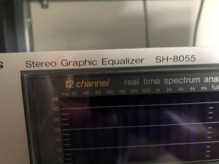 Vintage Technics Stereo Graphic Equalizer Spectrum Analyzer SH - 8055 Silver 4