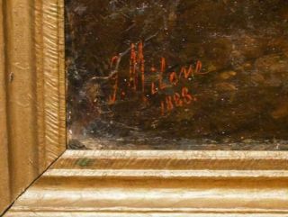 Late 19th Century Antique Giovanni Milone Oil On Canvas Painting.