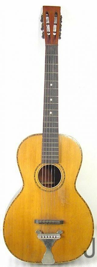 Antique Vintage Acoustic Parlor Guitar Hiding In A Closet For Many Years