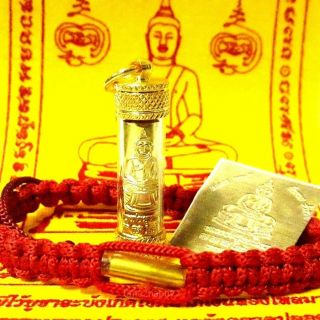 Lp Sothon Takrut Takrud Thai Amulet Buddha Yant Talisman Pendant Bracelet 05