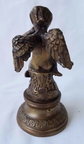 Antique French Bronze Cherub Putti Statue Circa 1910 2